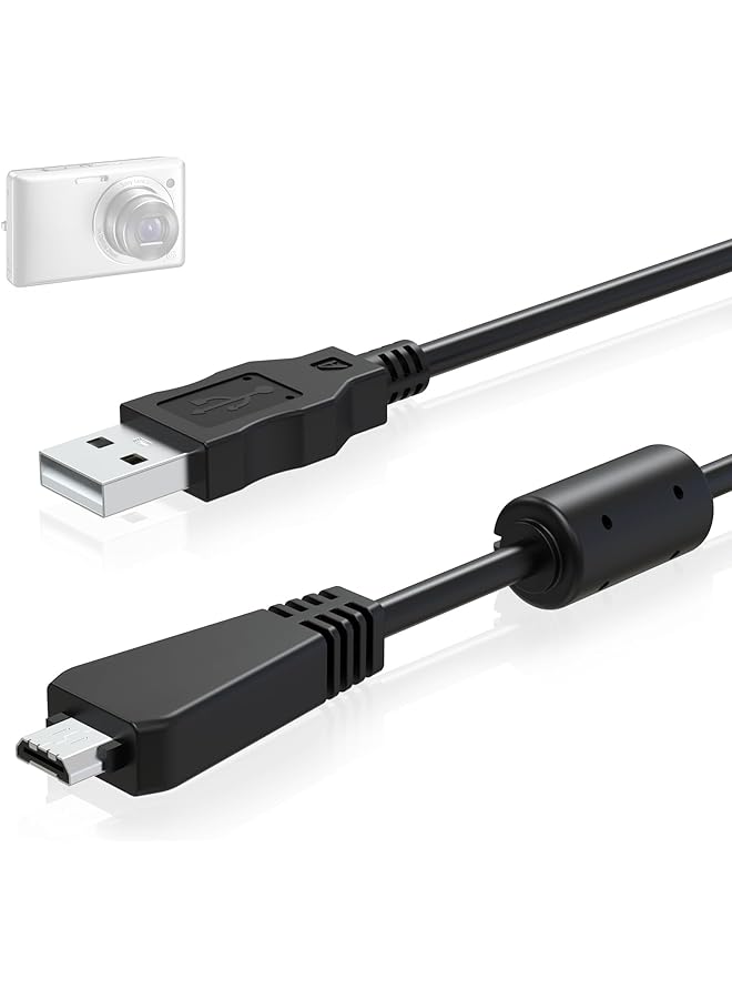 Green Tiger كابل USB VMC-MD3 من إيروركس متوافق مع كاميرا سوني سايبر شوت الرقمية DSC-W350 W360 W380 W390 W560 W570 WX7 WX9 WX30 H70 TX100 TX66 والمزيد، بطول 4.9 قدم - Image 1